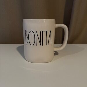 Rae Dunn BONITA Mug Artisan Collection by Magenta Ivory Ceramic Coffee Cup